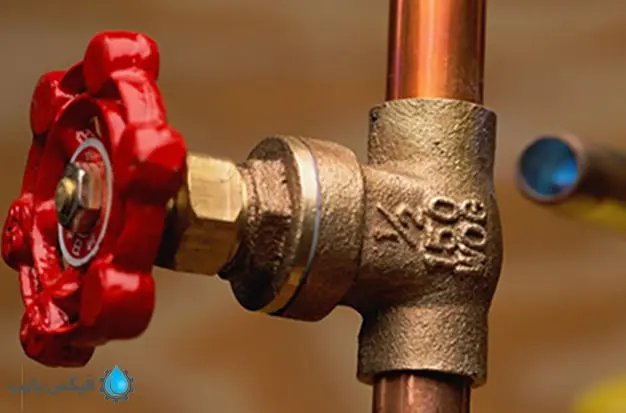 بسته بودن شیر فلکه علت افت فشار آب