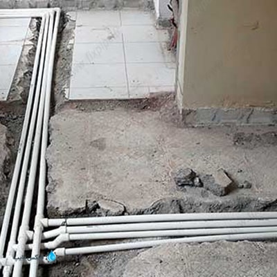 لوله کشی توکار آب جدید