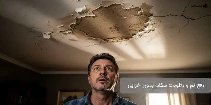 رفع نم سقف بدون خرابی